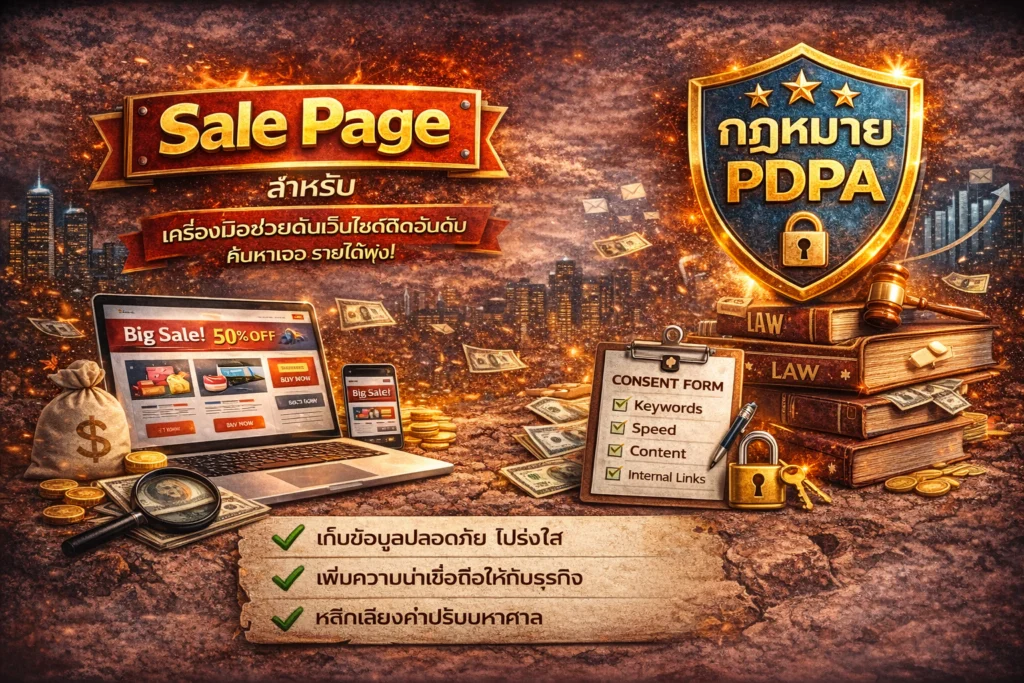 Sale Page และกฎหมาย PDPA